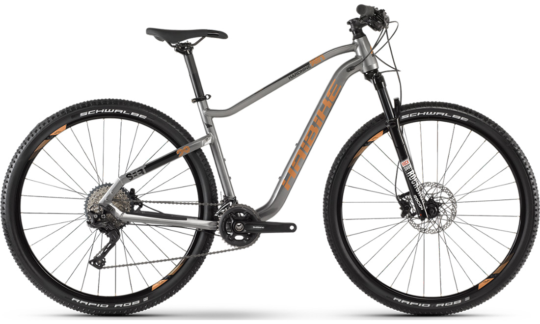 Фотография Велосипед Haibike SEET HardNine 6.0 29" (2020) 2020 Серо-оранжевый